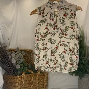 Paper Crane Floral Top